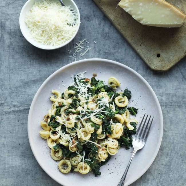 Pasta veggie carbonara